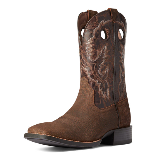 Ariat 10038502 MNS SPORT BUCKOUT ROUGH GINGER/RSTD IRON