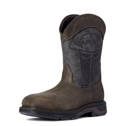 Ariat 10038223 WorkHog XT Incognito Wide Square Toe Carbon Toe Work Boot Iron Coffee