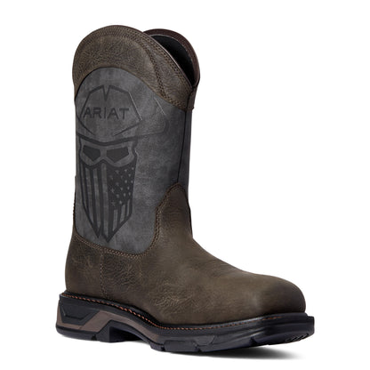 Ariat 10038223 WorkHog XT Incognito Wide Square Toe Carbon Toe Work Boot Iron Coffee