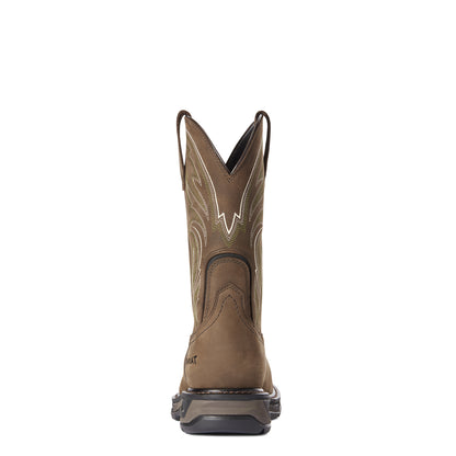 Ariat 10038318 WorkHog XT Cottonwood Wide Square Toe Carbon Toe Work Boot Distressed Brown