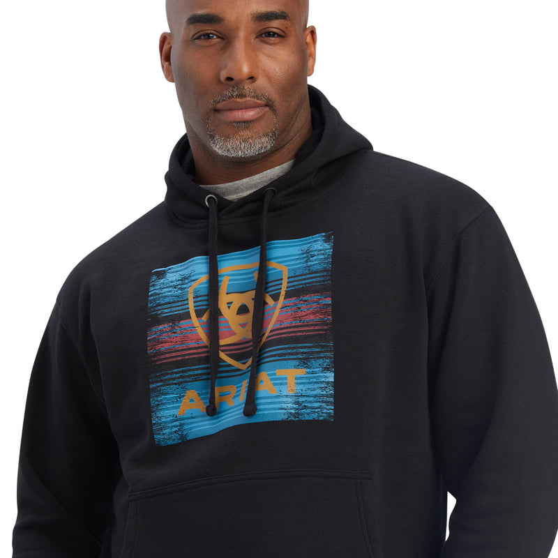 ARIAT 10041711 Fleece Hooded Serape Block Sweatshirt
