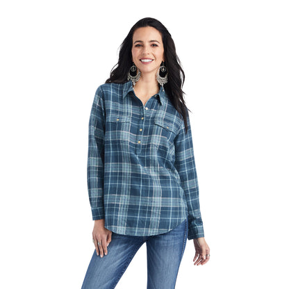 Ariat 10042291 Blue Plaid Sparkle Shirt