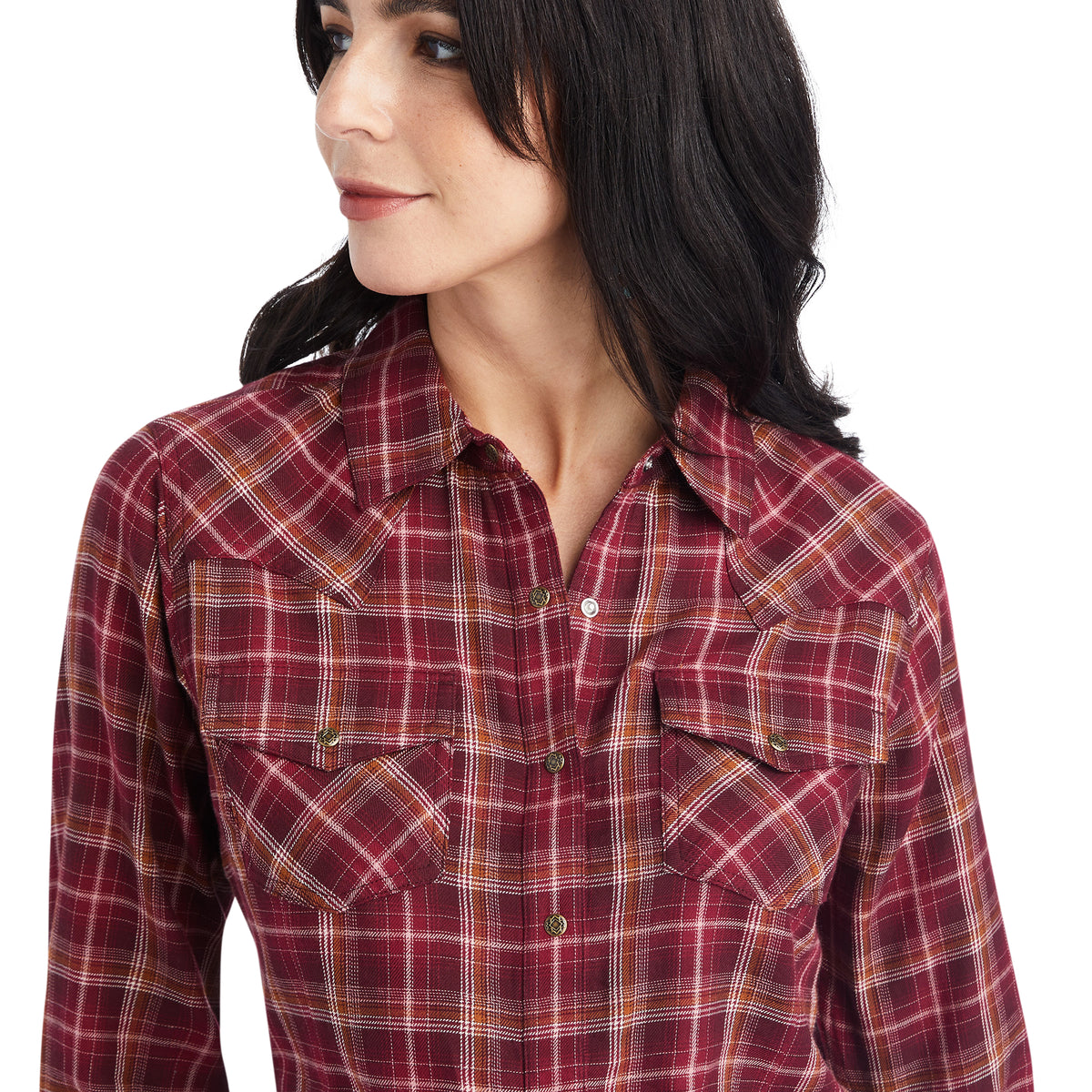 Ariat 10042295 Real Trail Blaze Snap Long Sleeve Shirt Trailblazer Plaid