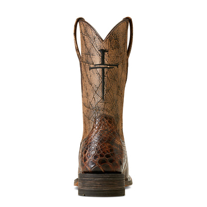 Ariat 10047000 Backwater Brown American Alligator / Rusted Tan SIZE 9.5D