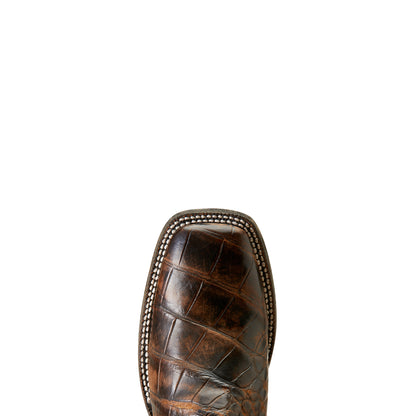 Ariat 10047000 Backwater Brown American Alligator / Rusted Tan SIZE 9.5D