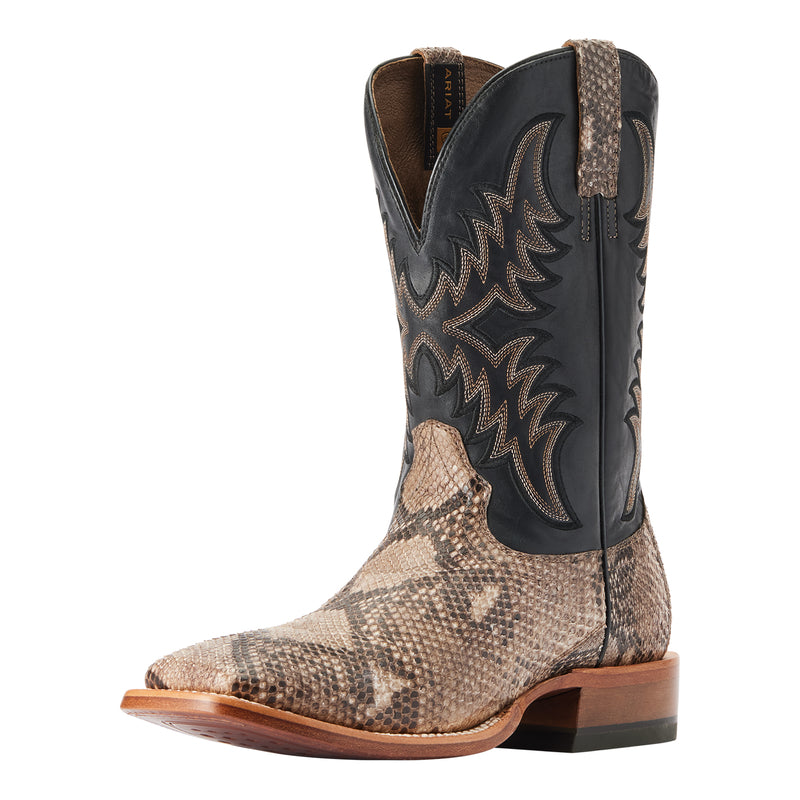 Ariat 10047081 Dry Gulch Tan Python Ancient Black