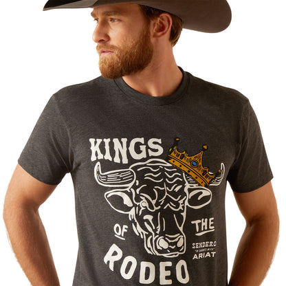 Ariat 10047840 Sendero King Cow Short Sleeve T-SHIRT Charcoal