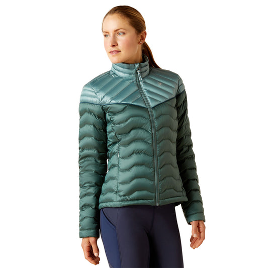 Ariat 10046181 Ideal Down Jacket Iridescent Arctic/Silver Pine