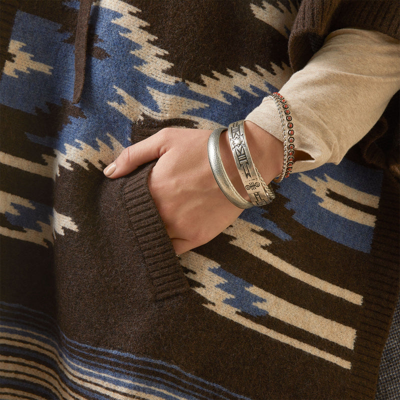 ARIAT 10046280 Chimayo Poncho Sweater Shaved Chocolate Chimayo Jacqu