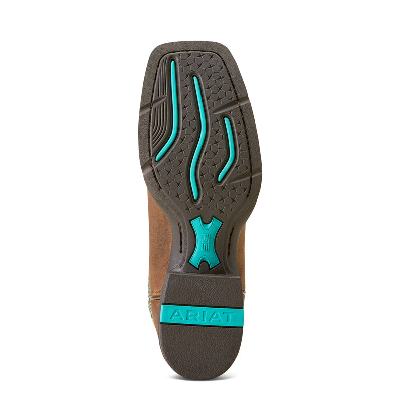 Ariat 10046882 Round Up Old Earth Wide SQ Toe