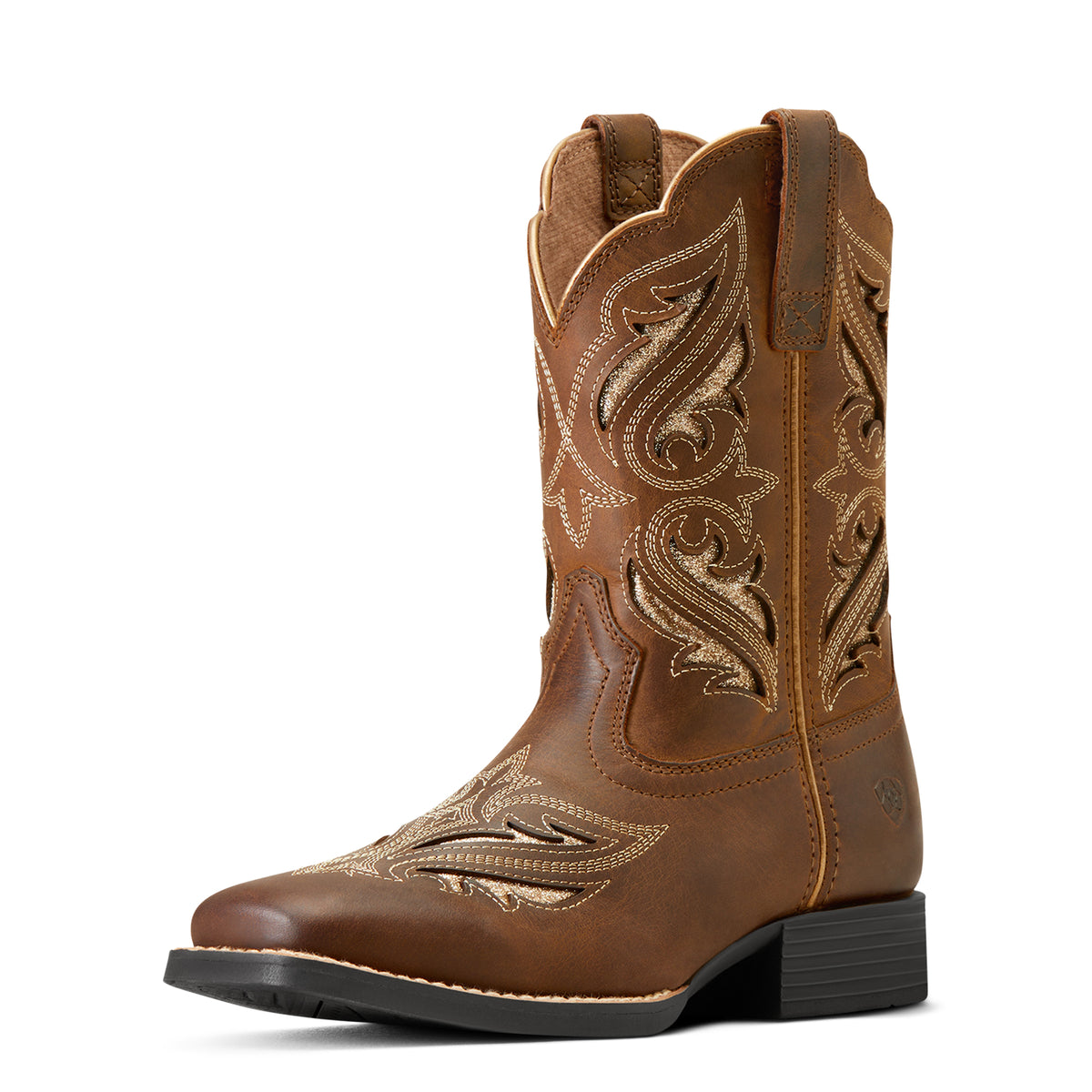 Ariat 10046884 Sassy Brown Round Up Bliss Kids Boot
