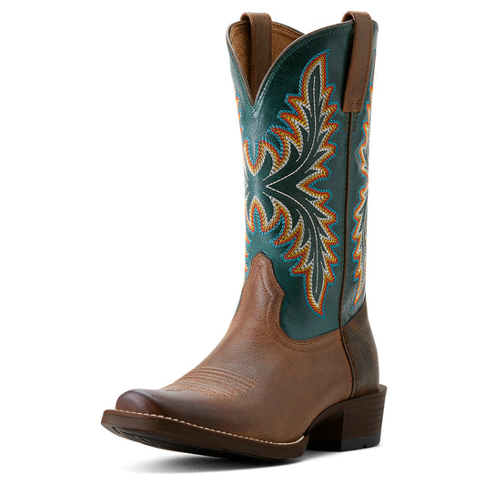 Ariat 10053696 Renegade Vintage Oak / Deep Teal Cutter Toe Bantamweight Sole