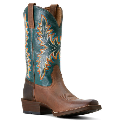 Ariat 10053696 Renegade Vintage Oak / Deep Teal Cutter Toe Bantamweight Sole
