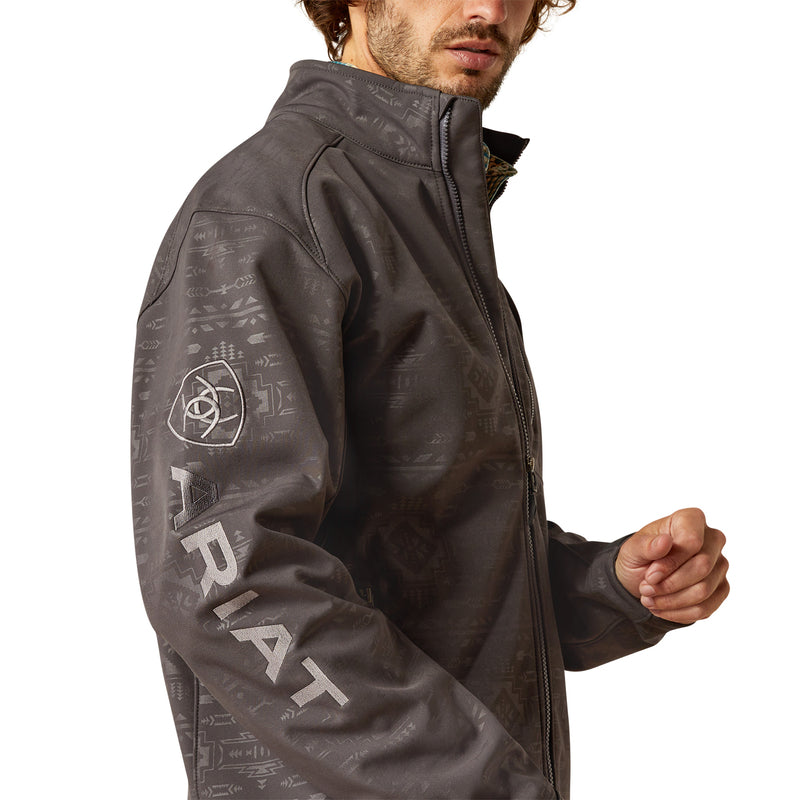 Ariat 10058158 Logo 2.0 Softshell Jacket Phantom Embossed
