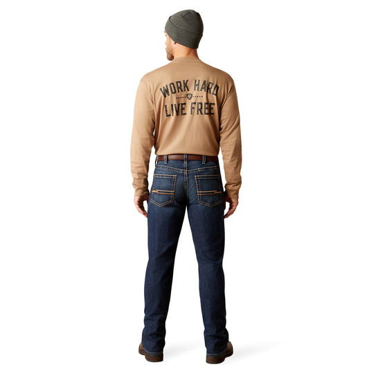 Ariat 10051854 Rebar M4 Relaxed Rail DuraStretch Boot Cut Jeans ENCINITAS