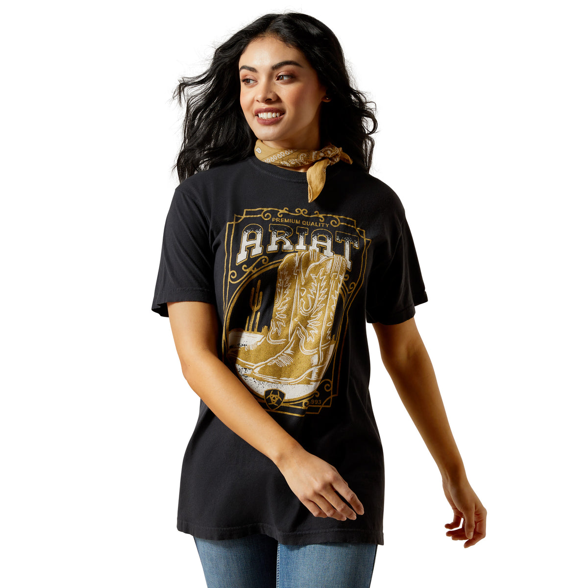 Ariat 10063756 Boot Cloche Short Sleeve T-Shirt Black