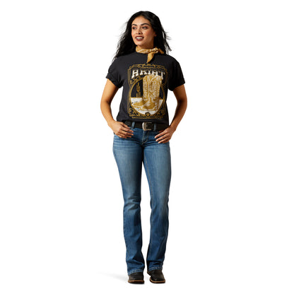 Ariat 10063756 Boot Cloche Short Sleeve T-Shirt Black