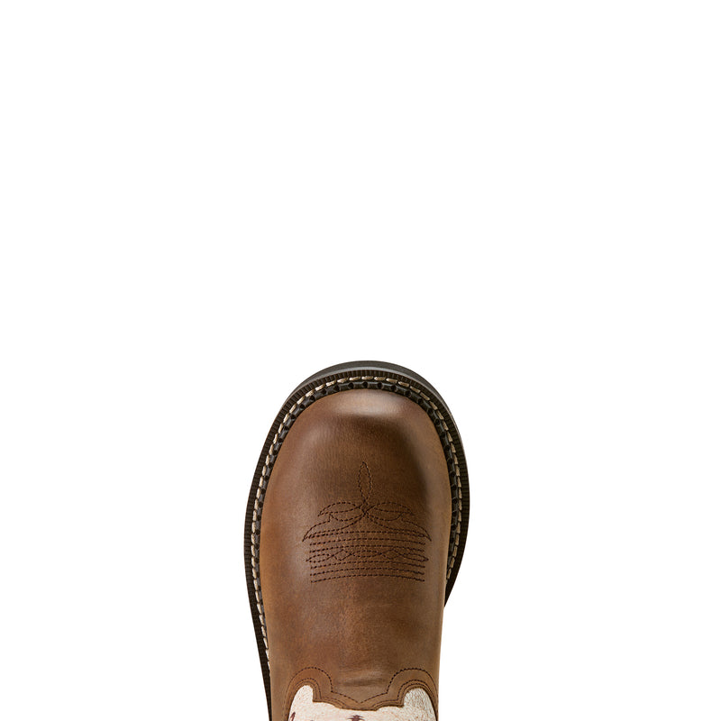 Ariat 10063976 Fatbaby Heritage Lilah Chocolate Chip / Distressed Ivory