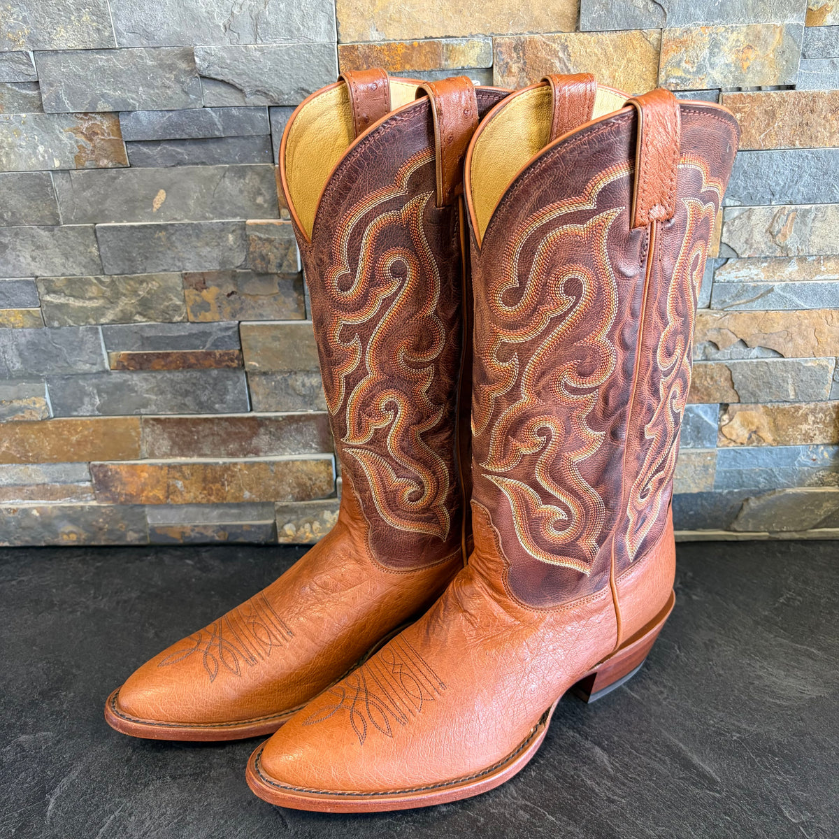 Nocona 32403-10A Cognac Smooth Ostrich