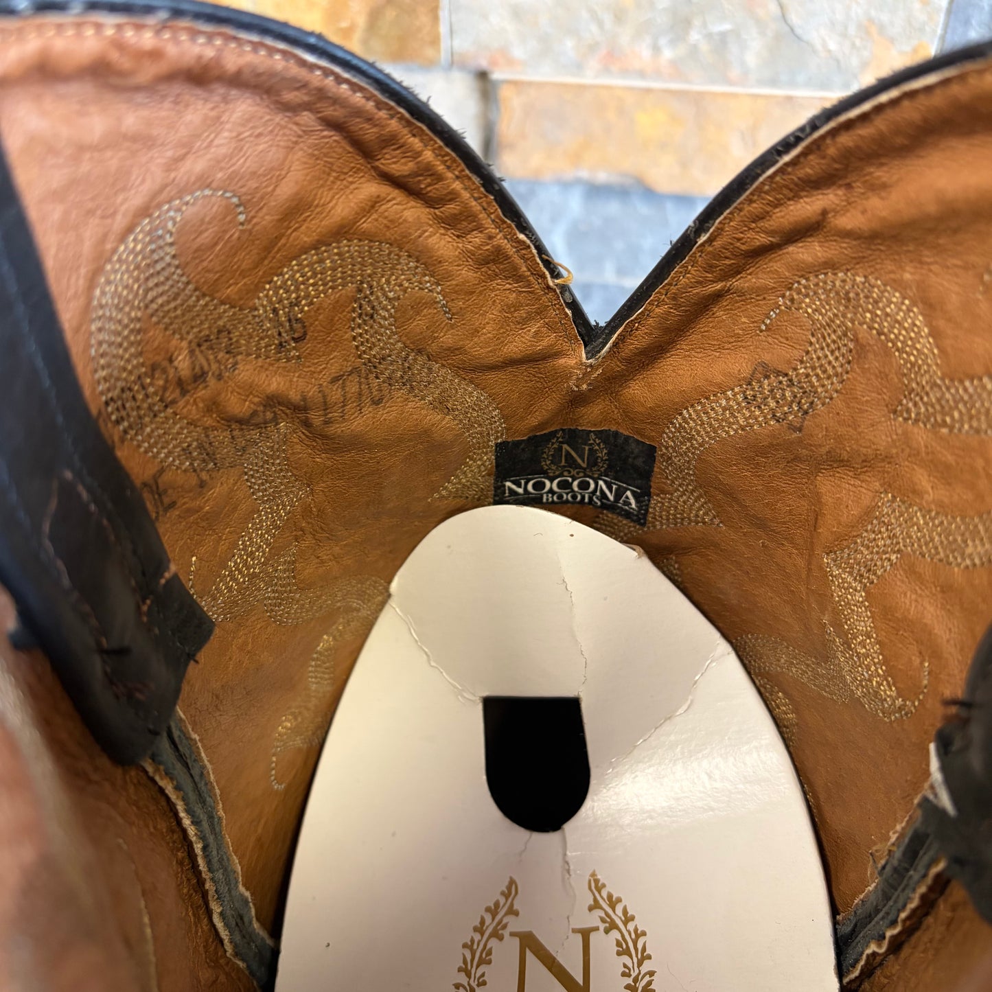 Nocona 0709-16B All Black Smooth Quill Ostrich