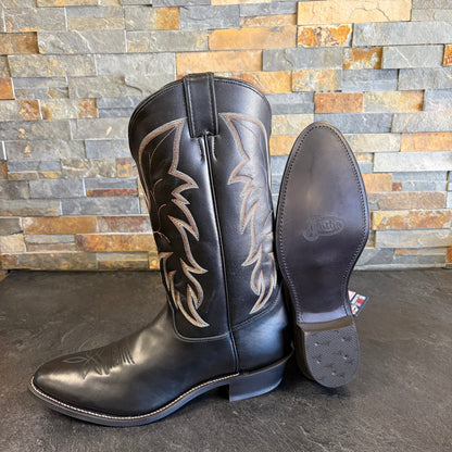 Justin 1419 Driscoll Black Cowboy Boots