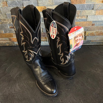 Justin 1419 Driscoll Black Cowboy Boots