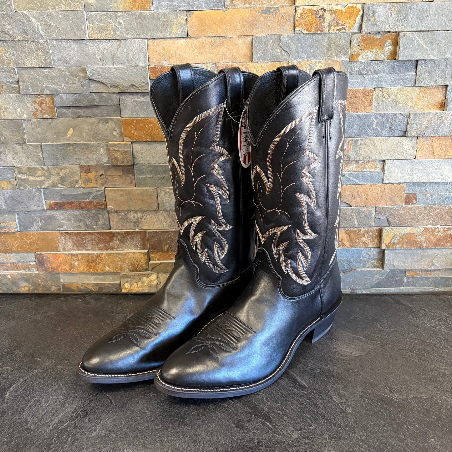 Justin 1419 Driscoll Black Cowboy Boots