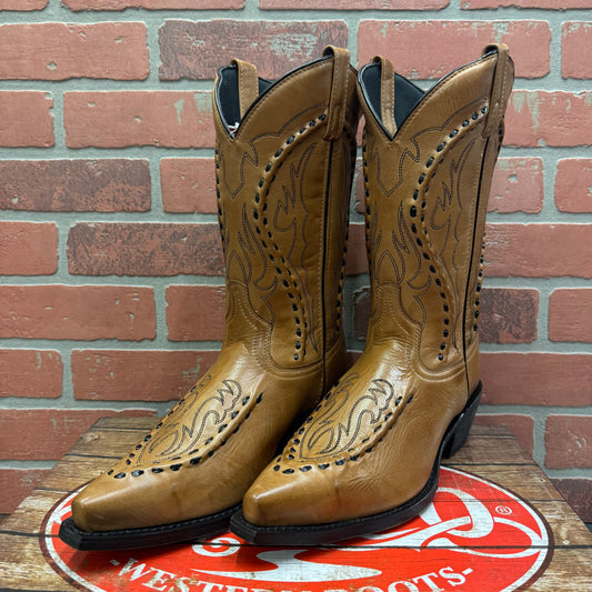 Laredo 68432 LARAMIE Tan Buck Lace Snip Toe