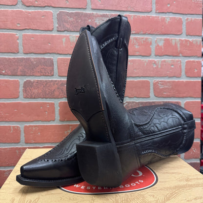 Laredo 68430 LARAMIE Black Buck Lace Snip Toe