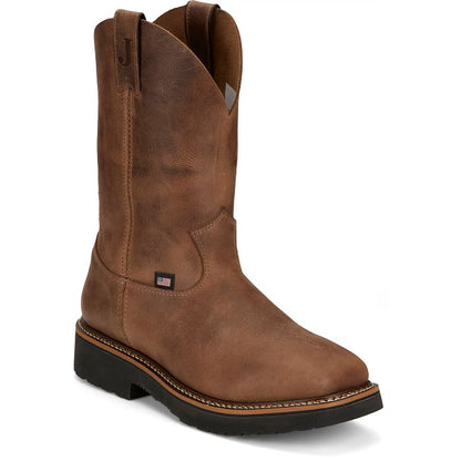 Justin HL4222 Ames Walnut Brown Cowhide 11'' Square Toe