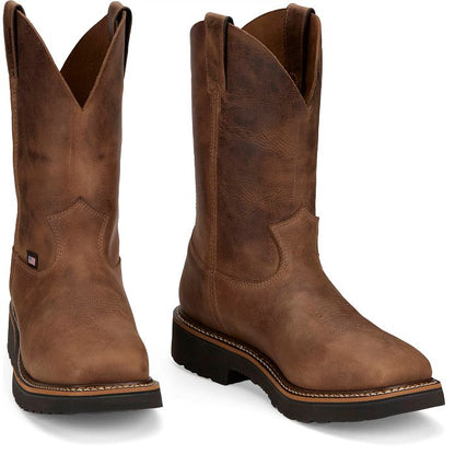 Justin HL4222 Ames Walnut Brown Cowhide 11'' Square Toe