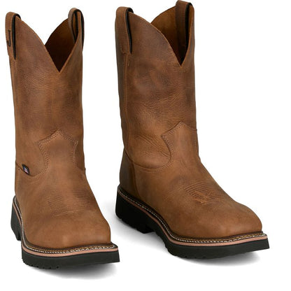 Justin HL4223 Ames 11'' Steel Toe Brown Cowhide