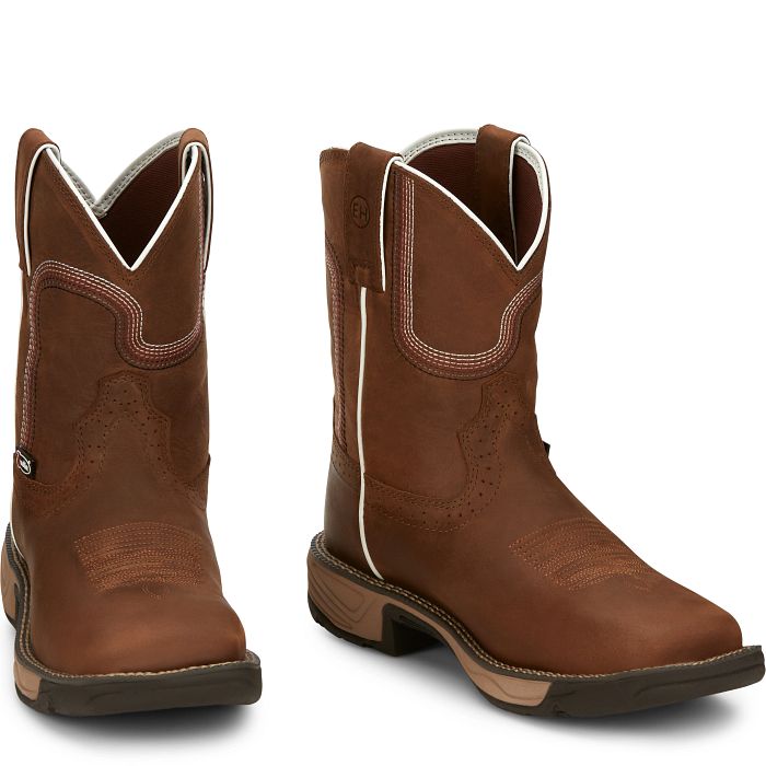 Justin SE4359 Stampede Rush Waterproof Soft Square Toe Work Boot