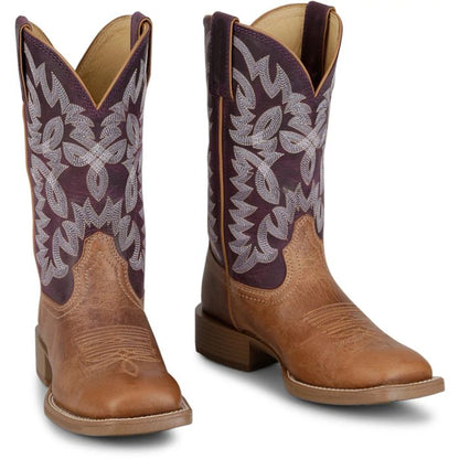 Justin UN2340 Ashtyn 11'' Western Chestnut / Plum