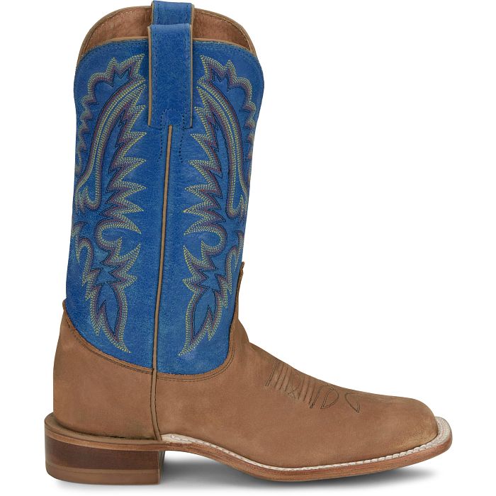 Justin BR538 Peyton 11'' Western Boot Distressed Cognac / Blue