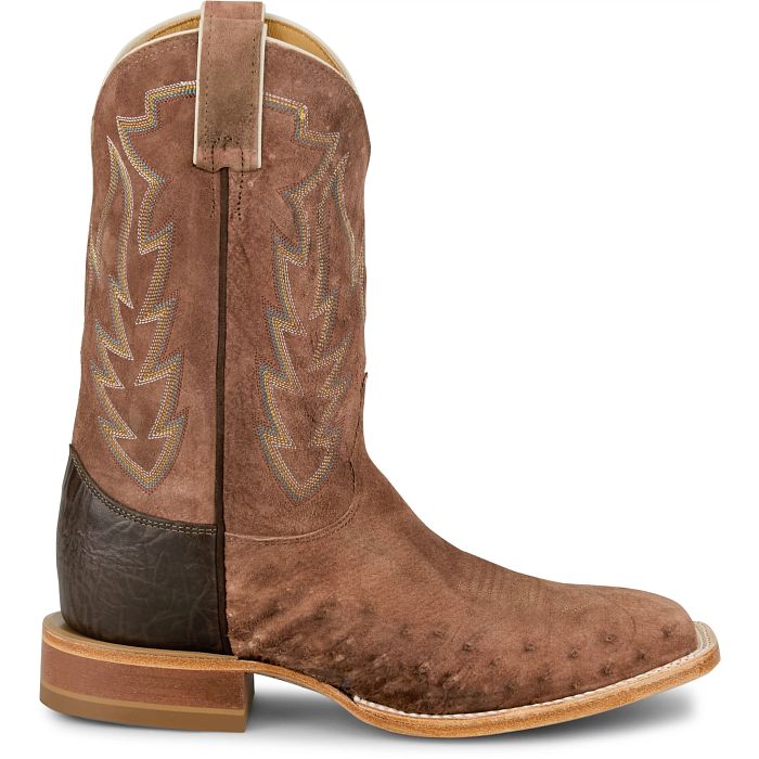 Justin CX5082 Quincy Brown Sueded Smooth Ostrich – Jones Boots