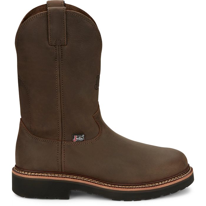 Justin OW4440 Carbide Hickory Brown Cowhide 11'' Pull On