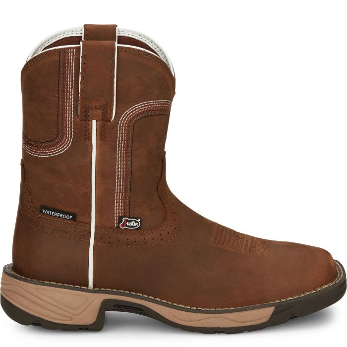 Justin SE4359 Stampede Rush Waterproof Soft Square Toe Work Boot