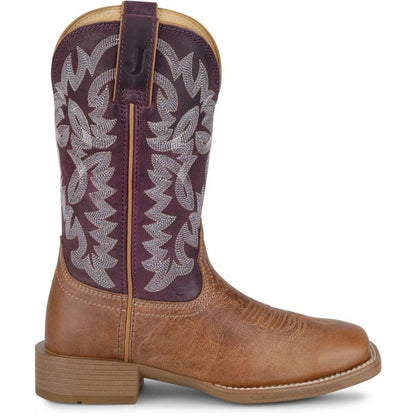 Justin UN2340 Ashtyn 11'' Western Chestnut / Plum