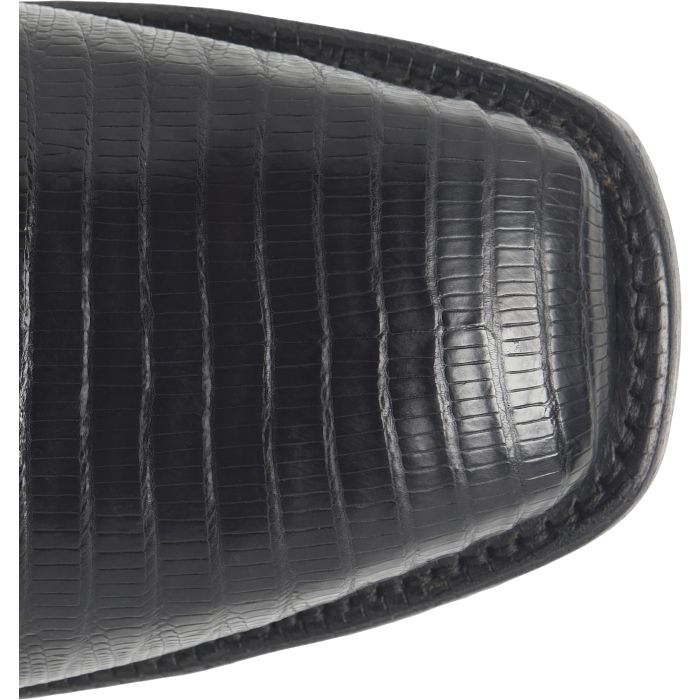 Justin GR5331 Reposado 12" Lizard Cowboy Obsidian George Strait