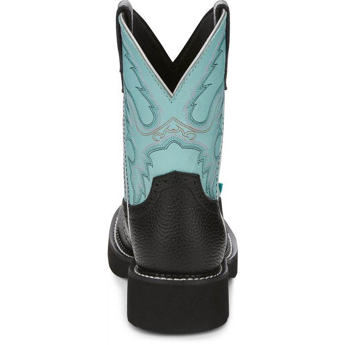 Justin GY9905 Gemma 8" Western Boot Black / Blue
