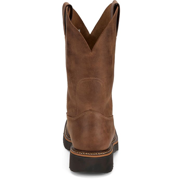 Justin HL4222 Ames Walnut Brown Cowhide 11'' Square Toe