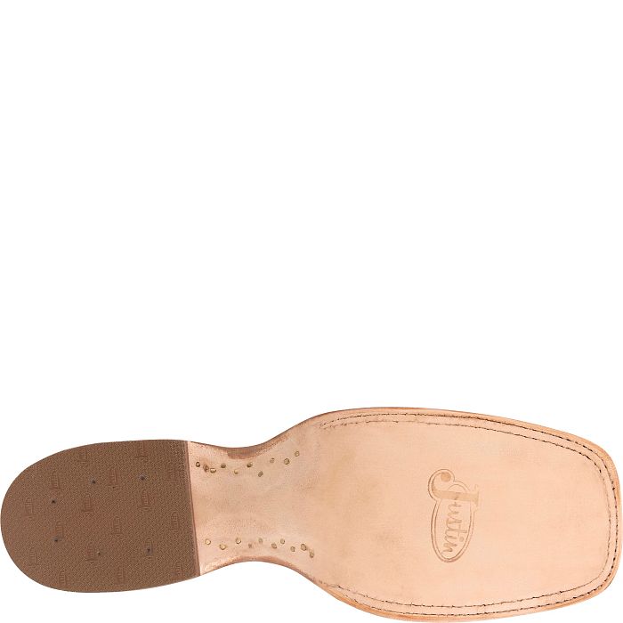 Justin JE8170 Chisolm 13" Full Quill Ostrich Antique Saddle