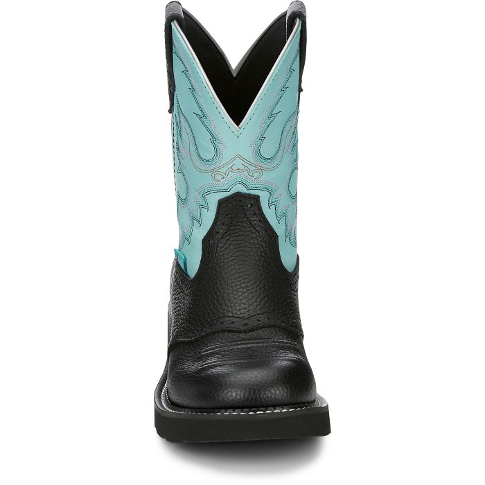 Justin GY9905 Gemma 8" Western Boot Black / Blue