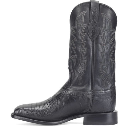 Justin GR5331 Reposado 12" Lizard Cowboy Obsidian George Strait