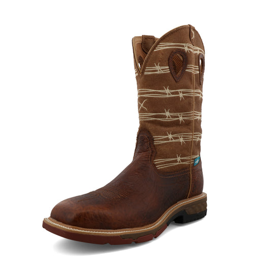 Twisted X MXBAW05 Alloy Toe Waterproof Rustic Brown & Lion Tan
