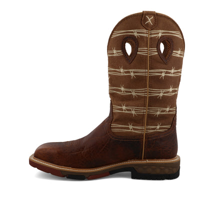 Twisted X MXBAW05 Alloy Toe Waterproof Rustic Brown & Lion Tan