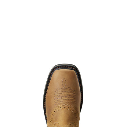 Ariat 10010148 Men's Sierra Wide Square-Toe Work Boot, Aged Bark