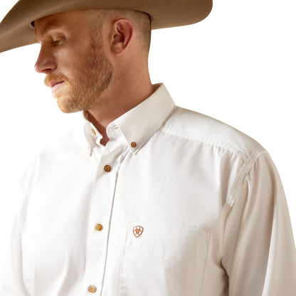 Ariat 10000503 Solid Twill Classic Long Sleeve White