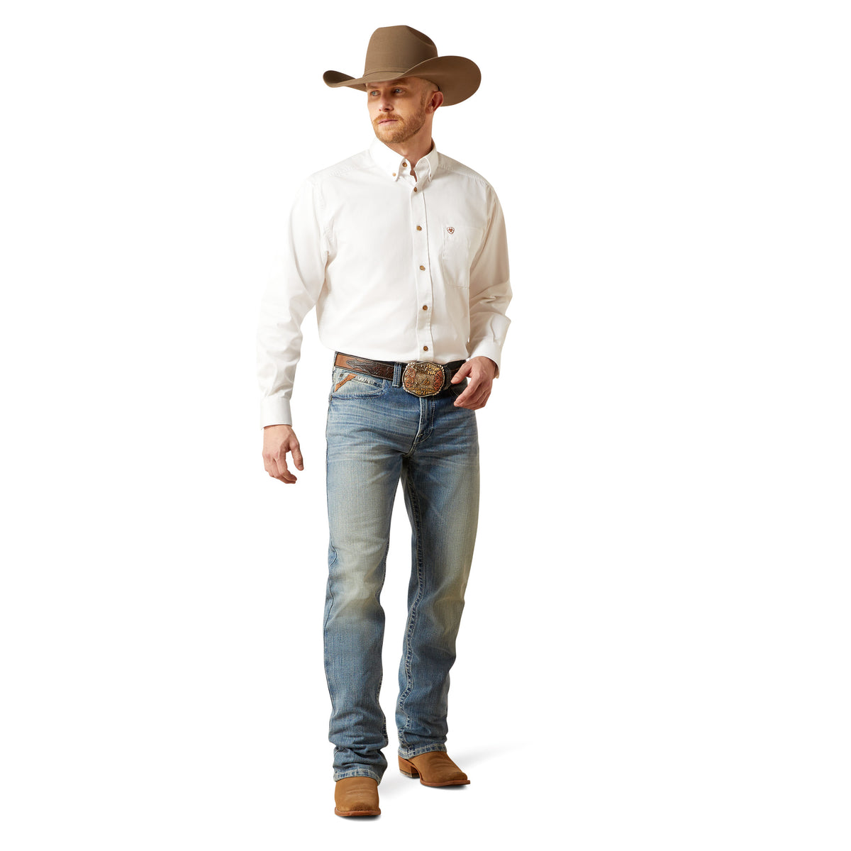 Ariat 10000503 Solid Twill Classic Long Sleeve White